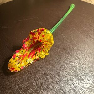 Colorful Glass Flower Ornament